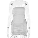 Frühlingsmode Hüftrock Beliebtes zweiteiliges Set Kordelzug Spitzenanzug Slim Fit Rock