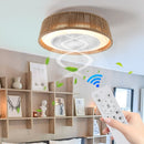 Bohemian Style LED Dimmable Ceiling Light With Built-in Fan - Remote Control