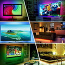 Kit de bande lumineuse LED RGB USB 5 V 4 x 50 cm avec télécommande pour téléviseur, ordinateur et lampe