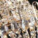 Golden Crystal Chandelier, Large Modern Luxury Chandelier, Suitable For Living Room, Dining Room, Bedroom, Hallway - No Bulb