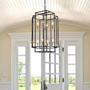 8 Lantern Tiered Chandeliers, Industrial Farmhouse Chandeliers