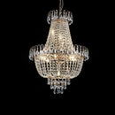 Golden Crystal Chandelier, Large Modern Luxury Chandelier, Suitable For Living Room, Dining Room, Bedroom, Hallway - No Bulb