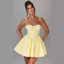 Y2g European And American Ins Summer Sexy Slim Fit Dress Hot Girl Backless