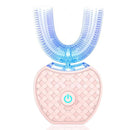 Brosse à dents électrique automatique intelligente à 360 degrés, étanche, type U, blanchiment des dents, lumière bleue, chargement USB