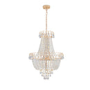 Golden Crystal Chandelier, Large Modern Luxury Chandelier, Suitable For Living Room, Dining Room, Bedroom, Hallway - No Bulb