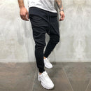Pantalon de jogging superposé pour homme, style hip-hop, avec cordon de serrage