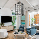 8 Lantern Tiered Chandeliers, Industrial Farmhouse Chandeliers