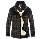 Winterjacke Herren Verdicken Warme Fleecejacken Mäntel Reine Baumwolle Plaid Jacke Militärkleidung
