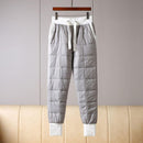 Herrenmode, dicker Thermo-Rollkragenanzug aus Baumwolle