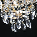Golden Crystal Chandelier, Large Modern Luxury Chandelier, Suitable For Living Room, Dining Room, Bedroom, Hallway - No Bulb