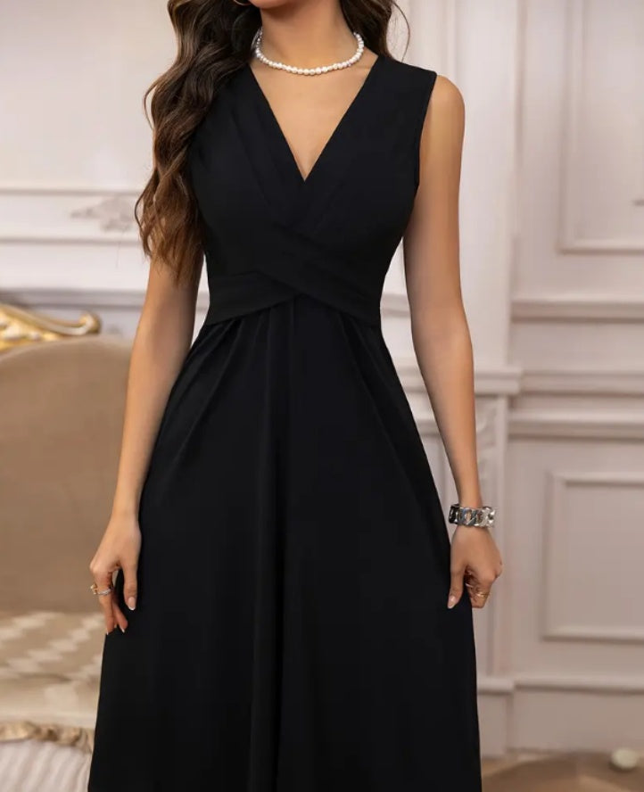 Casual Summer Solid Color Sleeveless Dress
