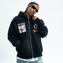 Fleecegefütterter Pullover mit Doppelreißverschluss für Herren und Damen im Wintermantel