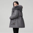 Hooded Padded Cotton Coat Women