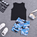 Boys' Lapel Shirt Two-piece Pants