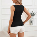 Women's Summer Solid Color Chest Cross Strap Casual Vest