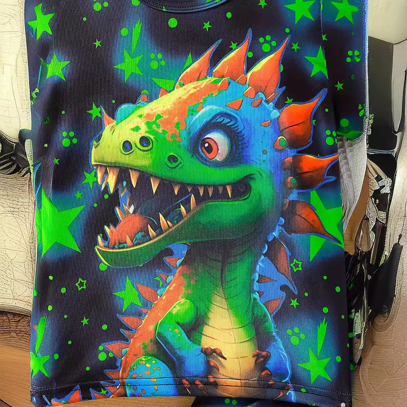 Summer Boys' Home Wear Shorts Short Sleeve Two-piece Set