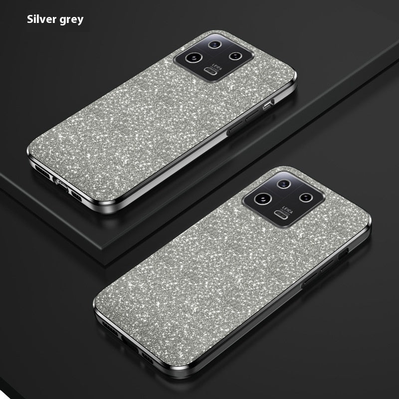 Coque de téléphone Xiaomi 146D à paillettes dégradées, galvanoplastie, 13 trous fins