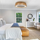 Dimmbare LED-Deckenleuchte im Bohemian-Stil mit eingebautem Ventilator – Fernbedienung