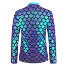 Men's Velvet Colorful Turning Piece Scale Sequined Costume