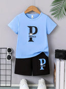 Boy Comfortable Short Sleeve T-shirt Shorts Set