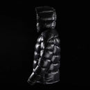 Pure Color Short Shiny White Duck Down Down Jacket