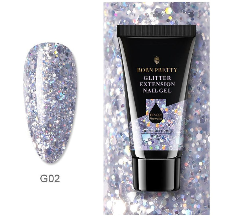 Nouveau gel pour extensions florales de manucure 30 ml pour ongles allongés pour allonger rapidement les ongles