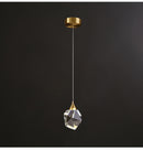 All Copper Light Luxury Crystal Chandelier Modern Minimalist Restaurant Three-Head Chandelier