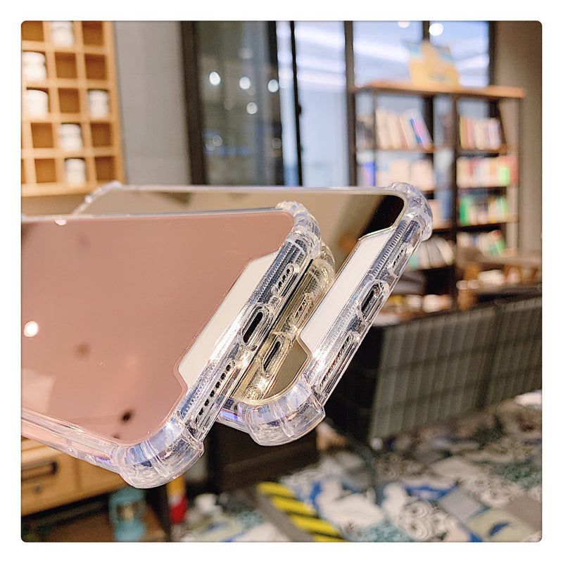 Étui de téléphone miroir pratique avec miroir