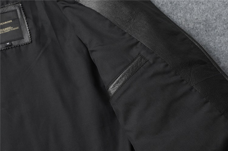 Slim Fit Soft First Layer Cowhide Biker's Leather Jacket