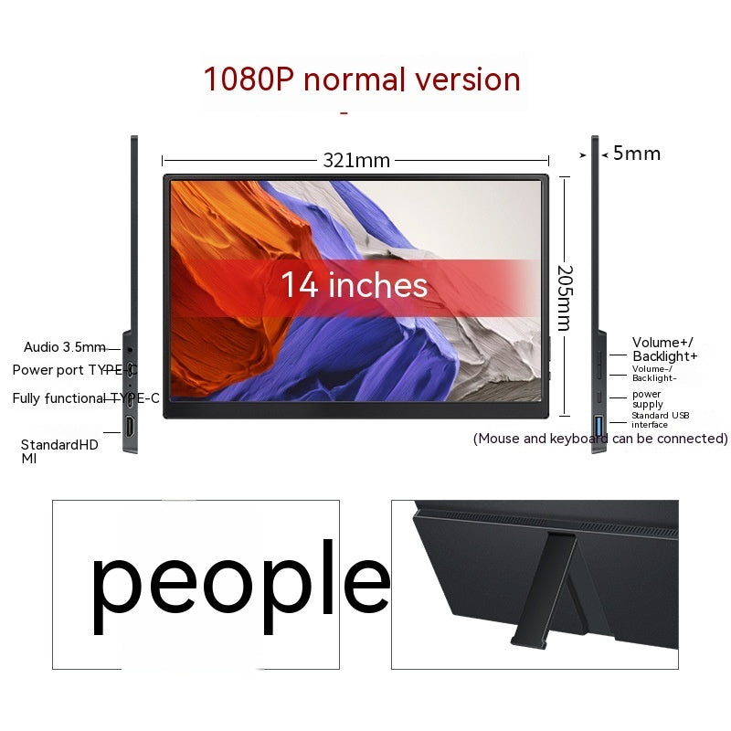 Écran tactile portable pour téléphone portable, ordinateur, jeu, extension externe