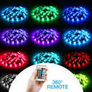 Kit de bande lumineuse LED RGB USB 5 V 4 x 50 cm avec télécommande pour téléviseur, ordinateur et lampe