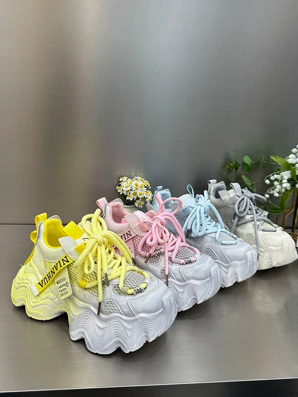 Women's Thick-soled Mesh Breathable Casual Sneaker