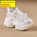 Mesh Surface Breathable Casual Versatile Thick Bottom Height Increasing Shoes