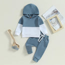 Color Stitching Hoodie Children's Fashion Casual Set