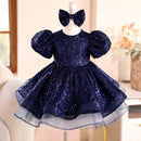 Girls Dress Sequined Short Puffy Tulle Skirt