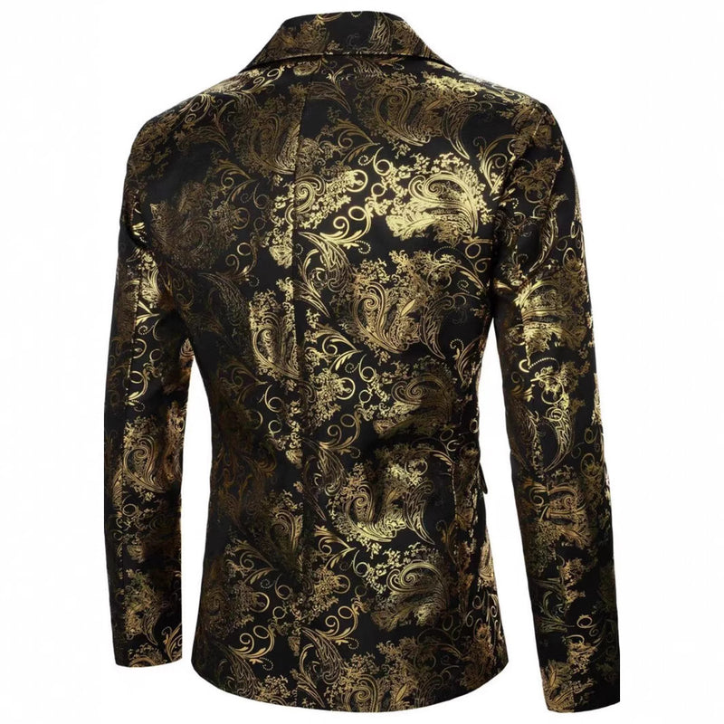 Men's Bronzing Printed Suit Jacket Fashion