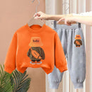 Boys Spring New Children's Autumn Leisure Sports Sweater Medium And Small Two-piece Suit Fashion