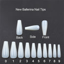500 tablets of transparent natural color ballet fake nails