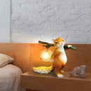 Cartoon Fruit-carrying Squirrel Table Cute Decorative Lamp