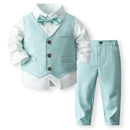 Boy's Waistcoat Suit Spring And Autumn Flower Girl Wedding Clothes Suit