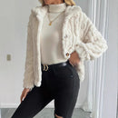 Women's Double-sided Plush Solid Color Short Coat