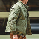 Workwear Japanese Single-breasted Coat For Men Winter