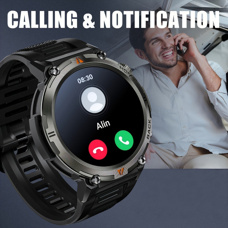 Silicone KE3 INEYES Hot Sale Smart Watch For Men With 3ATM Waterproof, Large HD Display, Sports Smart Watches For Men With LED Flashlight