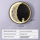 Wohnzimmer Hintergrundwand Moderne minimalistische Mond Wandleuchte