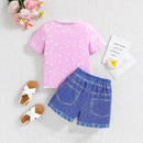 Cartoon Leopard Print Printed Two-piece Suit