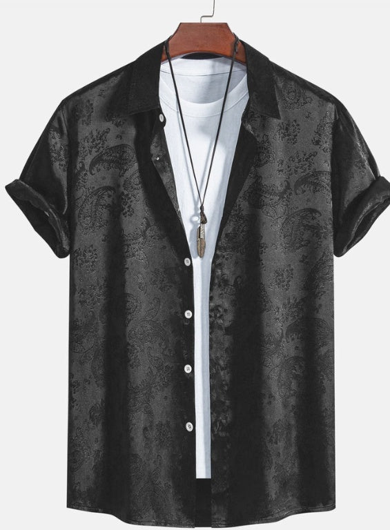 Chemise ample à imprimé tendance pour homme
