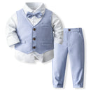 Boy's Waistcoat Suit Spring And Autumn Flower Girl Wedding Clothes Suit