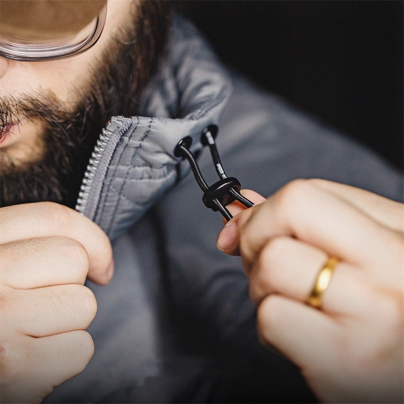 Half Zipper Cotton-padded Clothes Stand Collar