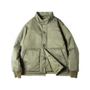 Workwear Japanese Single-breasted Coat For Men Winter