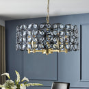 Modern Crystal Chandelier, Suitable For Living Room Round Crystal Lamp Luxury Home Decoration Lamps